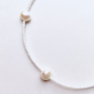 All white choker